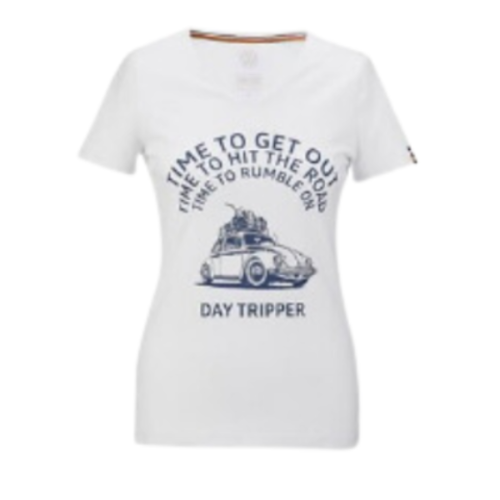 Camiseta Heritage VW Mujer Blanca